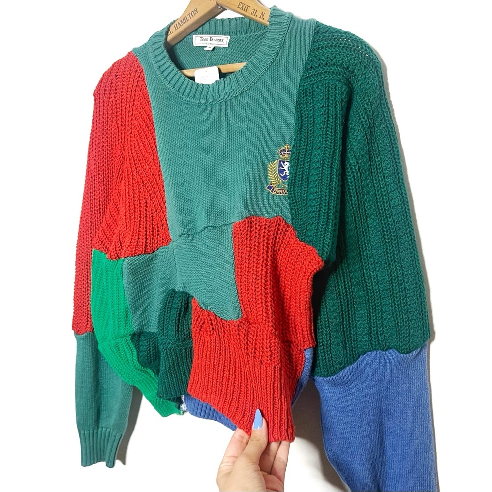 Urban Outfitters | Mixed Knit Patch Sweater - Picture 4 of 4